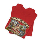 Ohio Midwestern As F**K T-Shirt | Buckeye State Graphic Tee | Bella + Canvas 3001 | Slightly Salty Collection