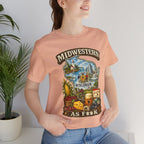 Wisconsin Midwestern As F**K T-Shirt fish fry and supper club graphic, slightly salty Dairyland souvenir tee