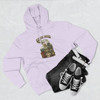 Family Friendly Midwestern AF Michigan Hoodie – product photo 21 featuring a distressed vintage design featuring Michigan's Upper and Lower Peninsulas overlaid with the state outline, surrounded by Detroit's skyline, Woodward Avenue, the Great Lakes, and Traverse City cherries