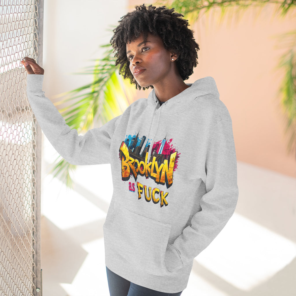 Brooklyn As Fuck Graffiti Hoodie | NYC Street Art Hooded Sweatshirt | Lane Seven LS14001 | No Filter Collection