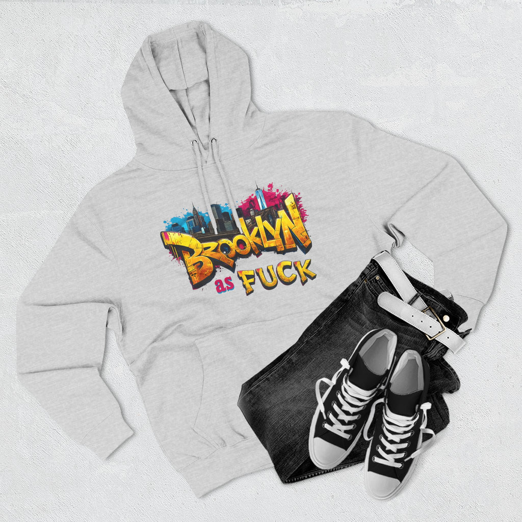 Brooklyn As Fuck Graffiti Hoodie | NYC Street Art Hooded Sweatshirt | Lane Seven LS14001 | No Filter Collection