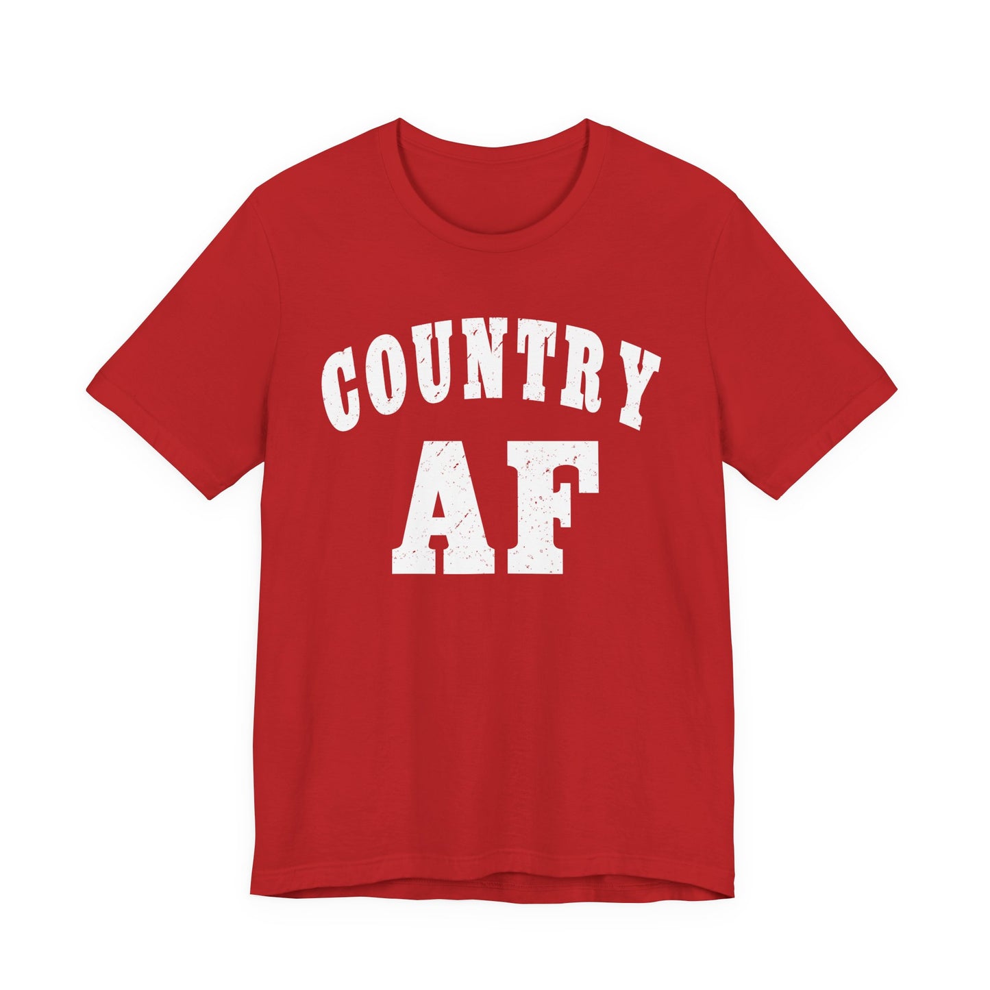 Country AF Graphic Shirt | Vintage Country Lifestyle Apparel for Men & Women | Country AF Graphic in White Print