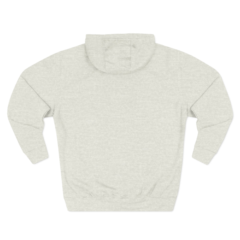 Plain back of the oatmeal heather Kansas As F**K hoodie, left blank