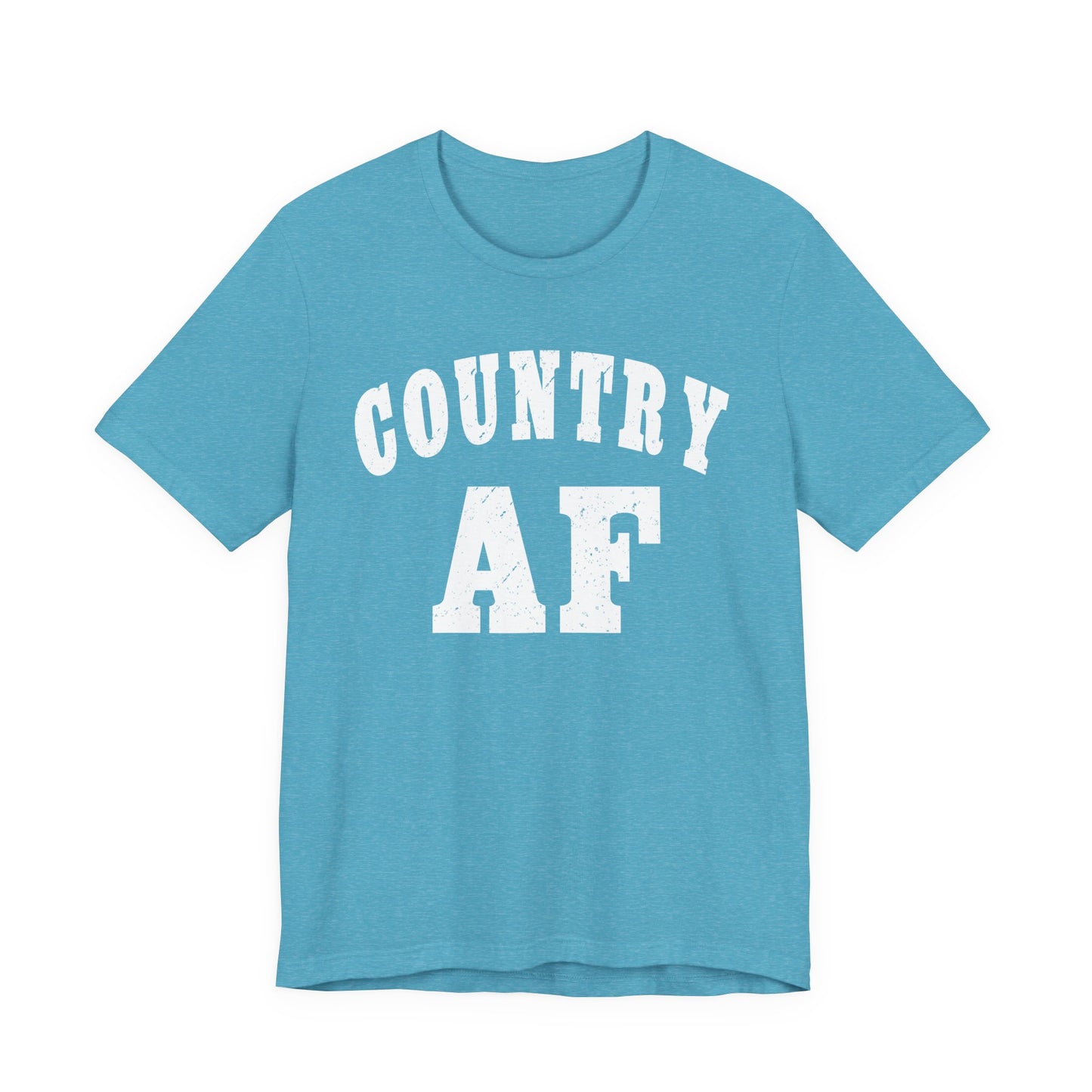 Country AF Graphic Shirt | Vintage Country Lifestyle Apparel for Men & Women | Country AF Graphic in White Print