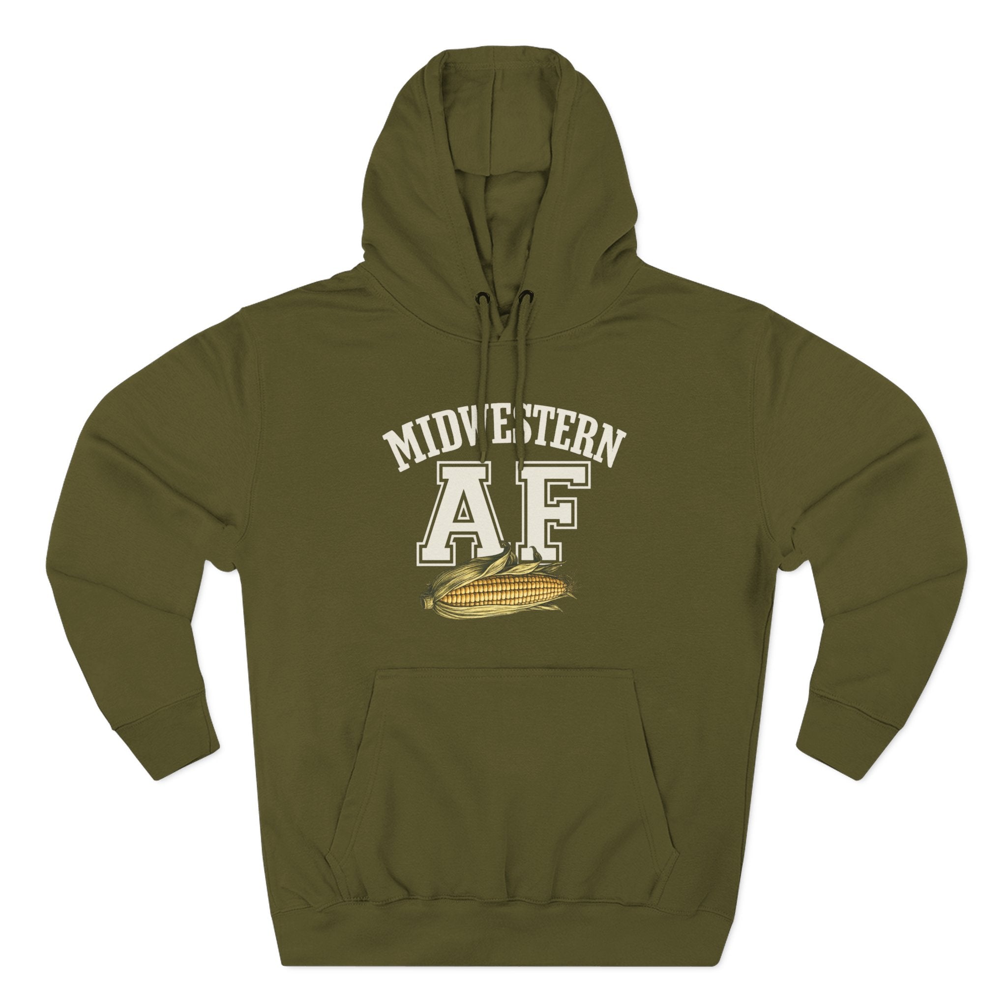 Midwestern AF Corn Hoodie | Family Friendly Edition | Lane Seven LS14001 Heavyweight Unisex Hoodie