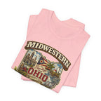 Ohio Midwestern As Fuck T-Shirt | Buckeye State Graphic Tee | Bella + Canvas 3001 | No Filter Collection
