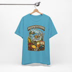 Midwestern AF Wisconsin T-Shirt | Funny Wisconsin Pride Tee | Bella + Canvas 3001 | Family Friendly Cheesehead State Shirt