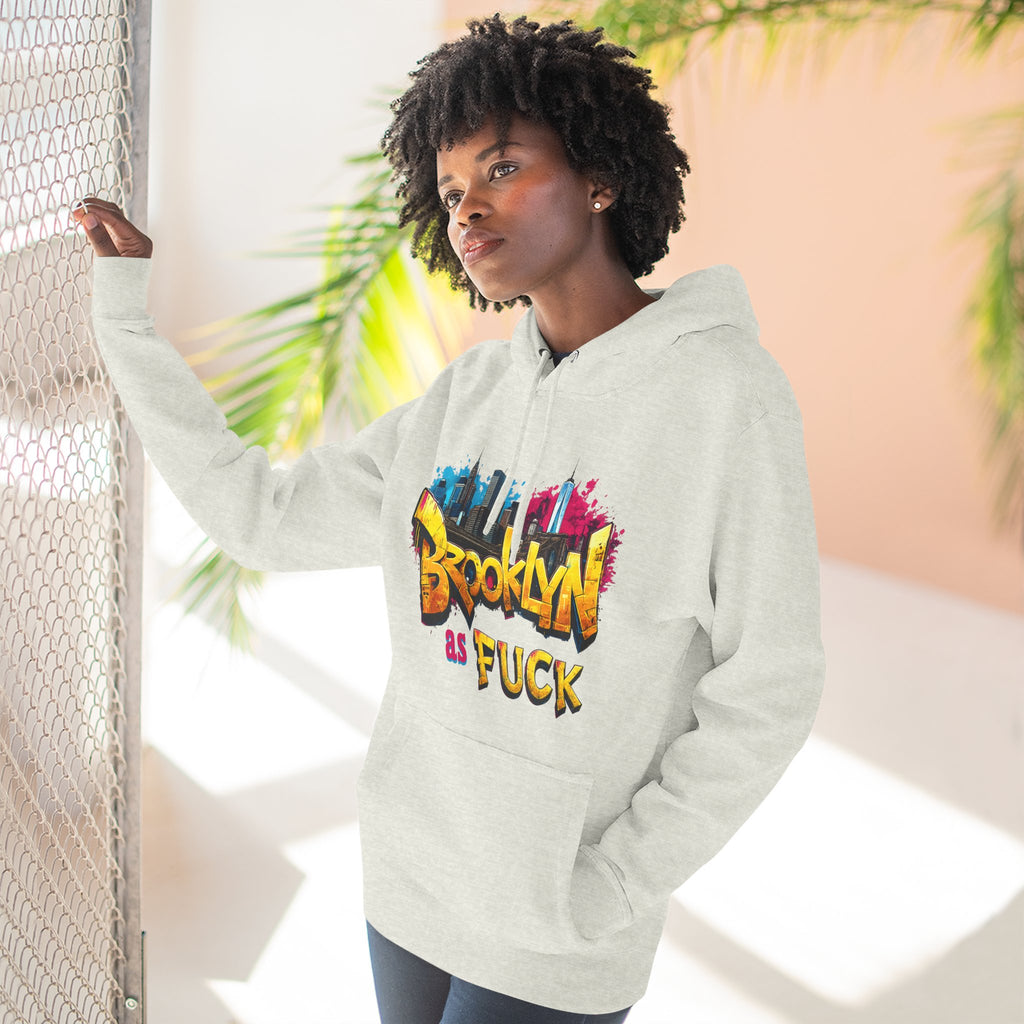 Brooklyn As Fuck Graffiti Hoodie | NYC Street Art Hooded Sweatshirt | Lane Seven LS14001 | No Filter Collection