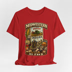 Indiana Midwestern As F**K T-Shirt | Hoosier Pride Graphic Tee | Indiana State Shirt | Bella + Canvas 3001 | Slightly Salty Collection