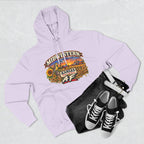 Lilac Kansas AF hoodie flat-lay styled with jeans and high-top sneakers