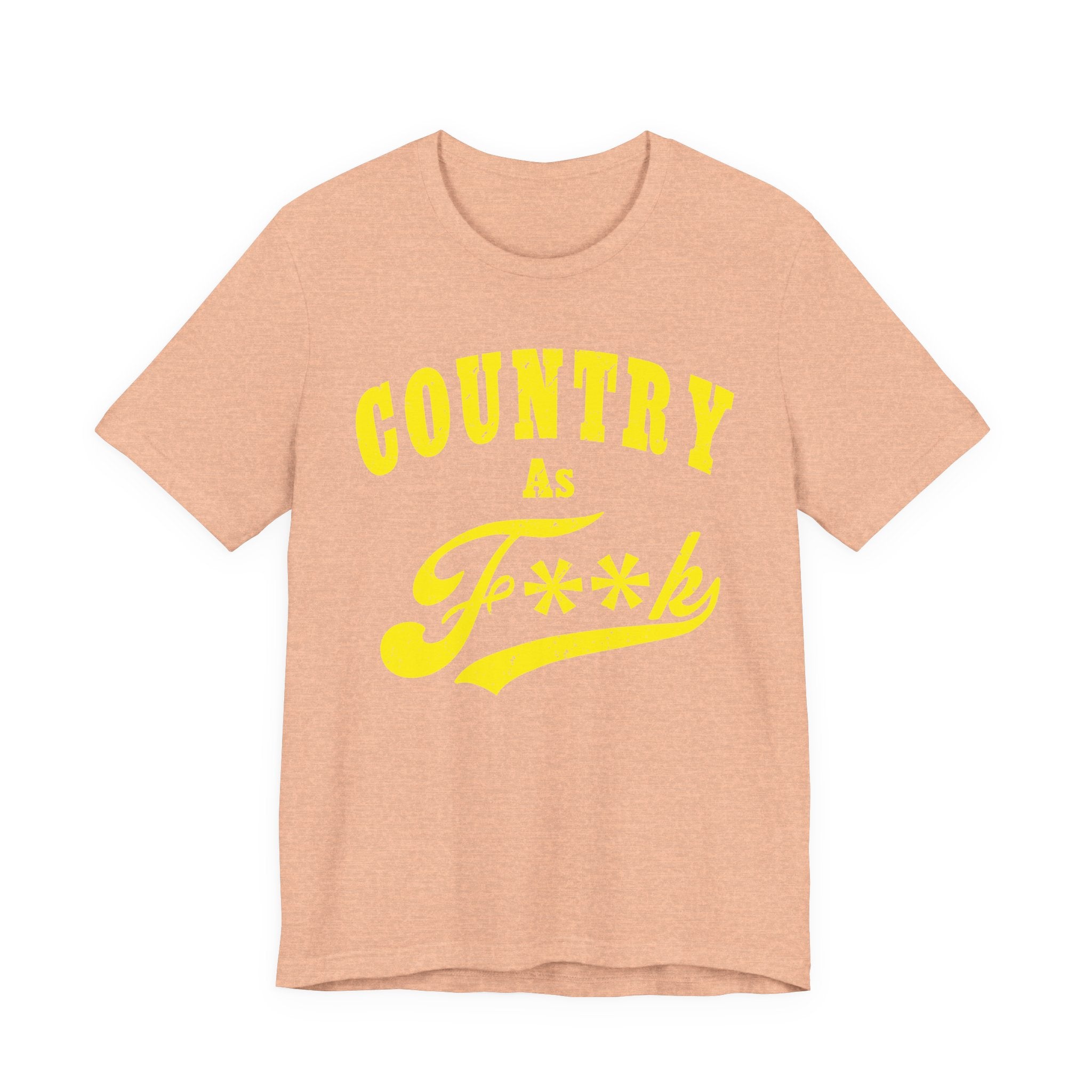 Country AF Yellow PG-13 Shirt front view – clean country humor graphic tee