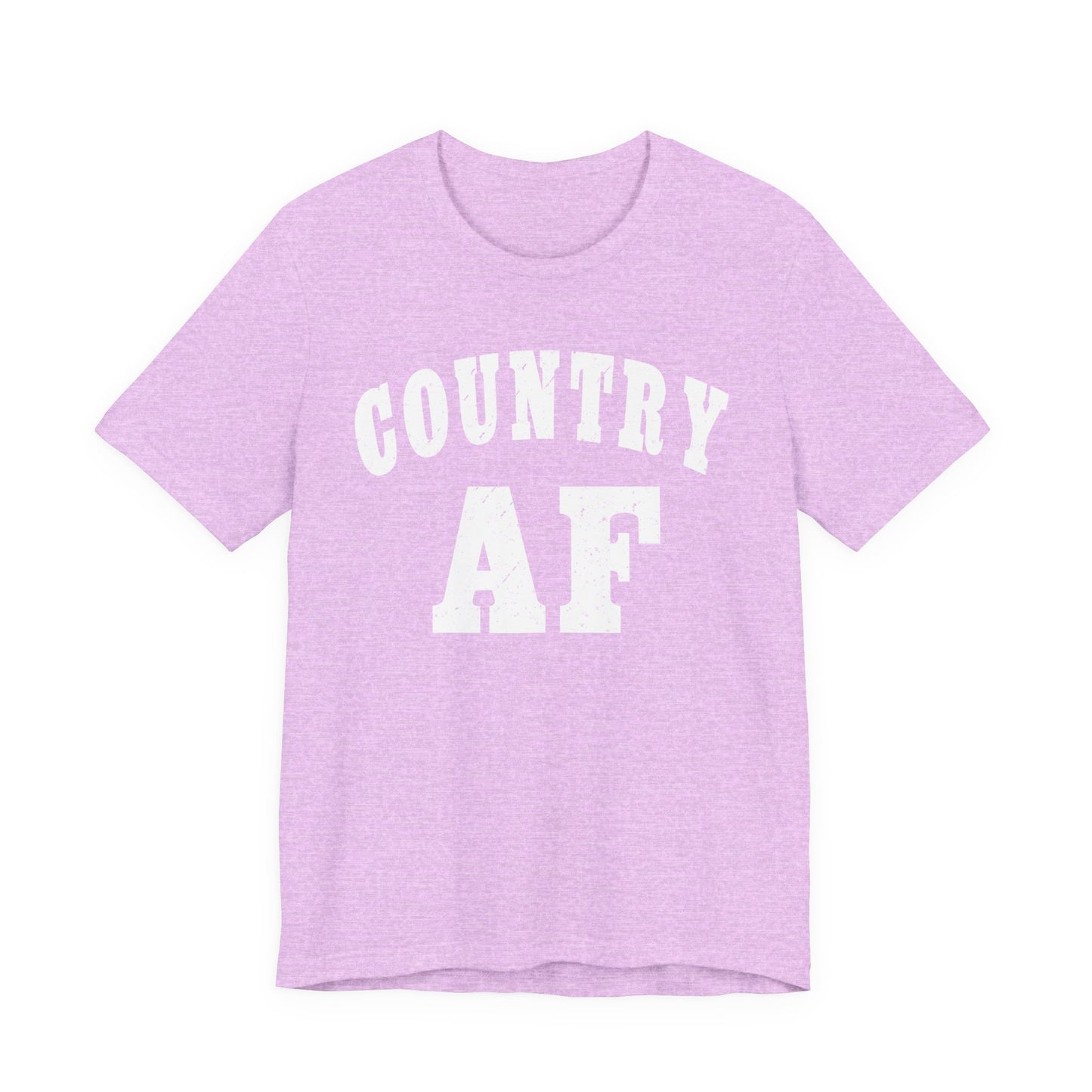 Country AF Graphic Shirt | Vintage Country Lifestyle Apparel for Men & Women | Country AF Graphic in White Print