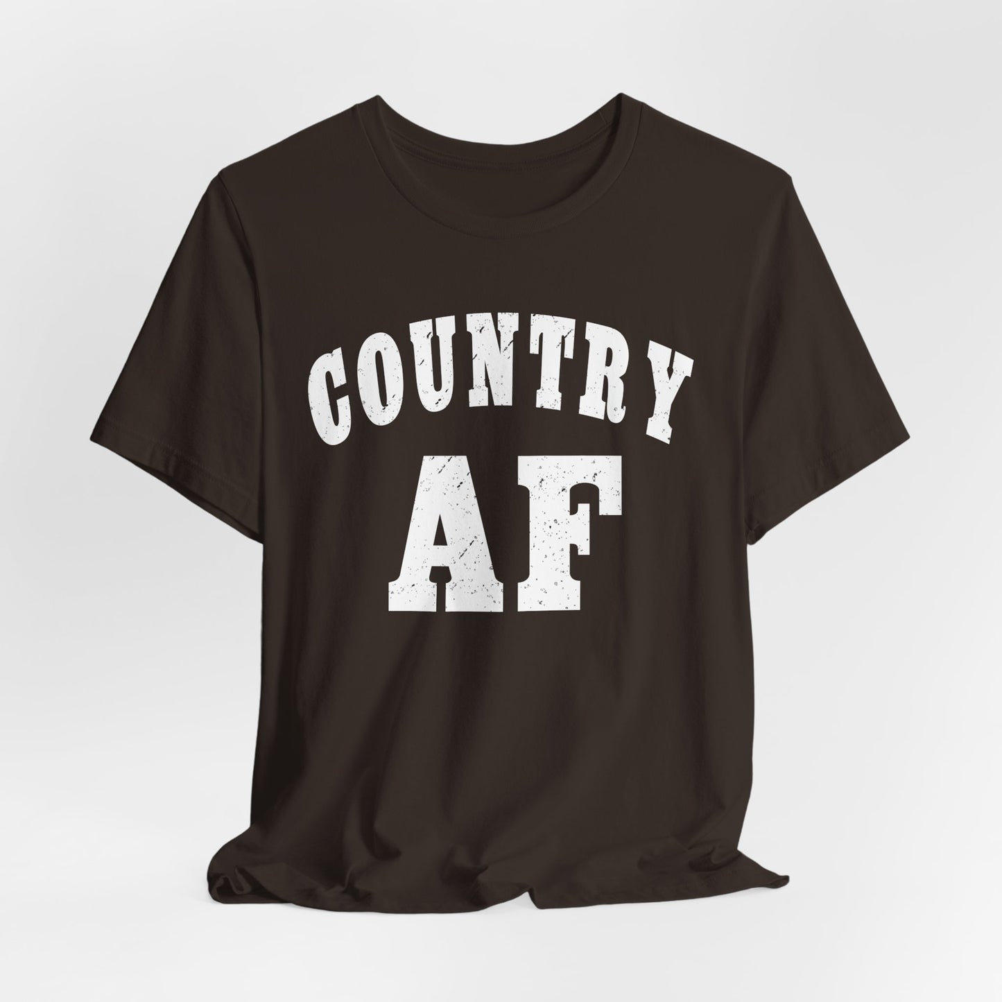 Country AF Graphic Shirt | Vintage Country Lifestyle Apparel for Men & Women | Country AF Graphic in White Print
