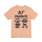 AF Is My Favorite Measurement Funny Front & Back Bella+Canvas 3001 T-Shirt | AF Edition Graphic Tee - Anything AF