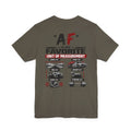 AF Is My Favorite Measurement Funny Front & Back Bella+Canvas 3001 T-Shirt | AF Edition Graphic Tee - Anything AF