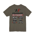 AF Is My Favorite Measurement Funny Front & Back Bella+Canvas 3001 T-Shirt | AF Edition Graphic Tee - Anything AF