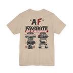 AF Is My Favorite Measurement Funny Front & Back Bella+Canvas 3001 T-Shirt | AF Edition Graphic Tee - Anything AF