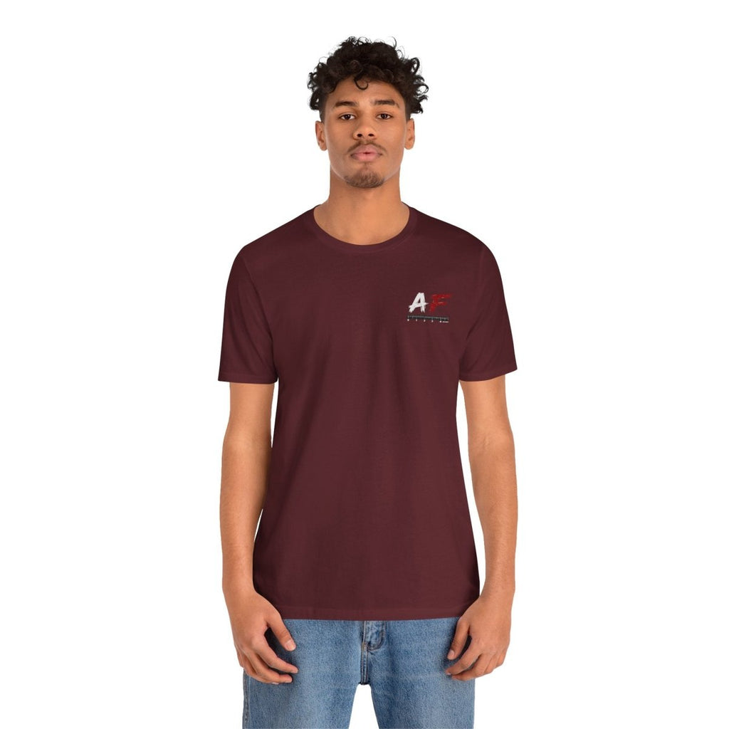 AF Is My Favorite Measurement Funny Front & Back Bella+Canvas 3001 T-Shirt | AF Edition Graphic Tee - Anything AF