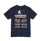 AF Is My Favorite Measurement Funny Front & Back Bella+Canvas 3001 T-Shirt | AF Edition Graphic Tee - Anything AF