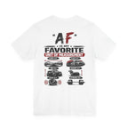AF Is My Favorite Measurement Funny Front & Back Bella+Canvas 3001 T-Shirt | AF Edition Graphic Tee - Anything AF