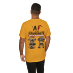 AF Is My Favorite Measurement Funny Front & Back Bella+Canvas 3001 T-Shirt | AF Edition Graphic Tee - Anything AF