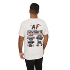 AF Is My Favorite Measurement Funny Front & Back Bella+Canvas 3001 T-Shirt | AF Edition Graphic Tee - Anything AF