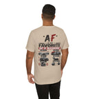 AF Is My Favorite Measurement Funny Front & Back Bella+Canvas 3001 T-Shirt | AF Edition Graphic Tee - Anything AF