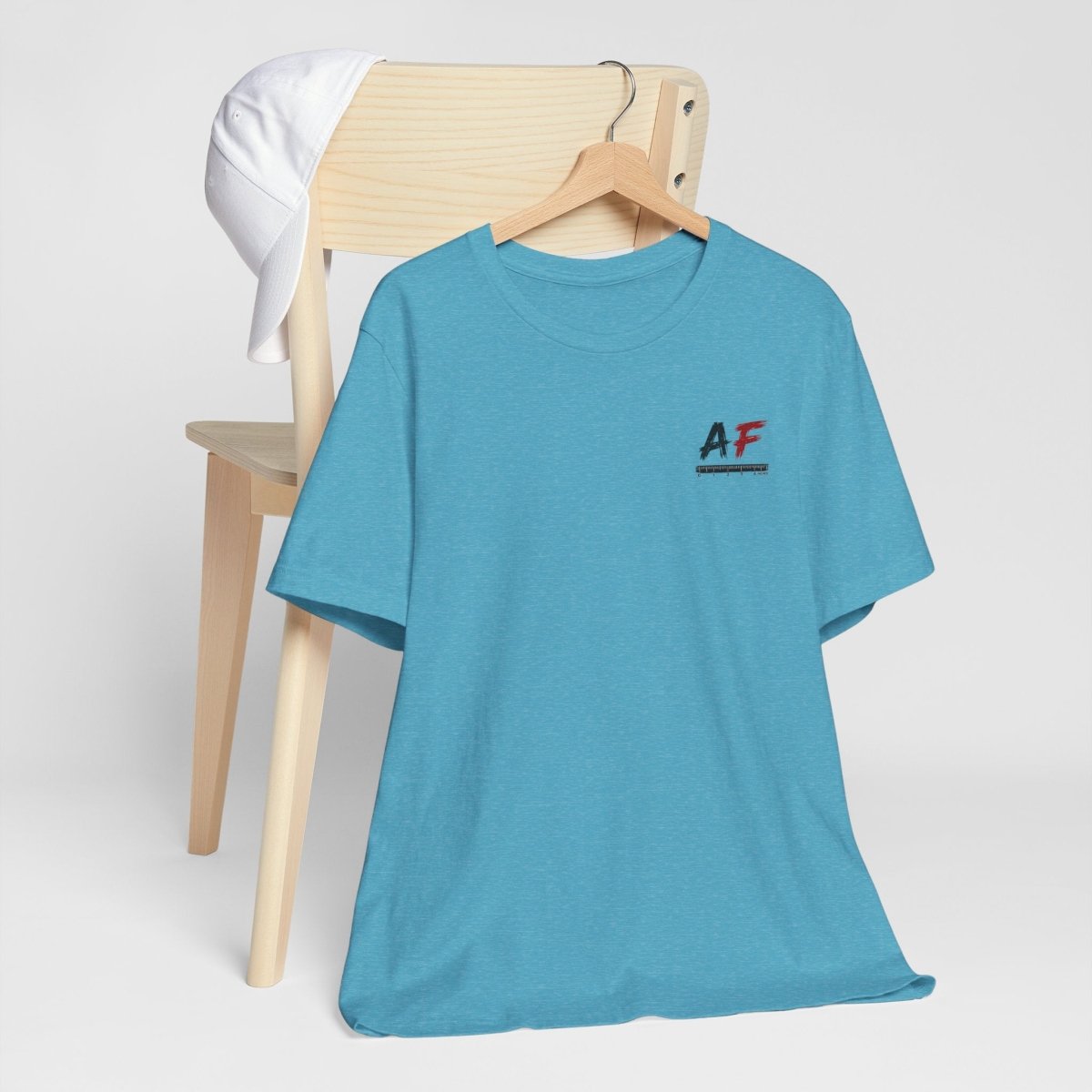 AF Is My Favorite Measurement Funny Front & Back Bella+Canvas 3001 T-Shirt | AF Edition Graphic Tee - Anything AF