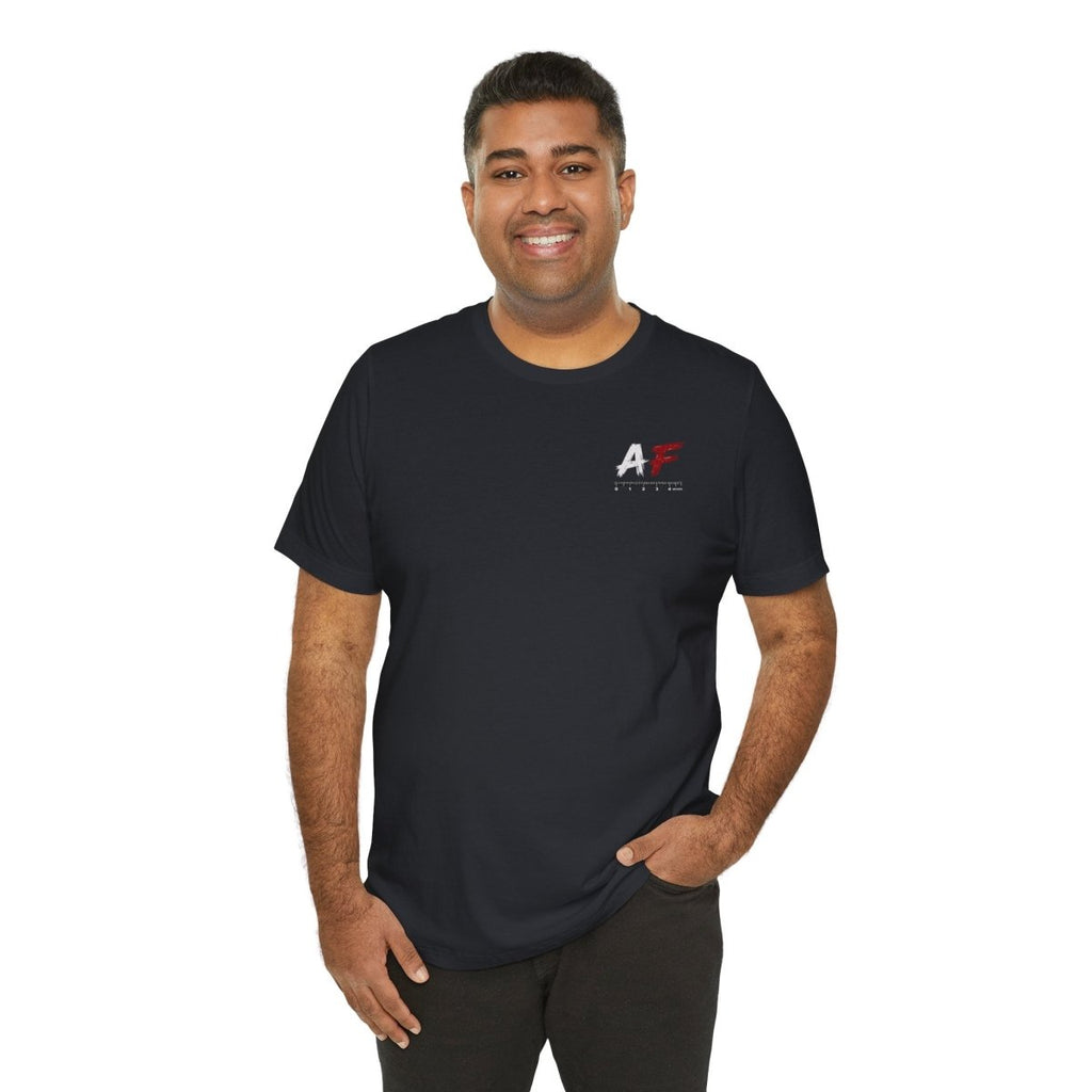 AF Is My Favorite Measurement Funny Front & Back Bella+Canvas 3001 T-Shirt | AF Edition Graphic Tee - Anything AF