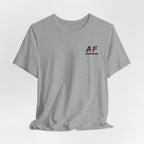 AF Is My Favorite Measurement Funny Front & Back Bella+Canvas 3001 T-Shirt | AF Edition Graphic Tee - Anything AF