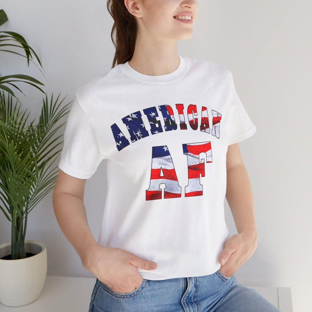 American AF Shirt | Patriotic American Flag Graphic Tee for Proud Americans - Anything AF