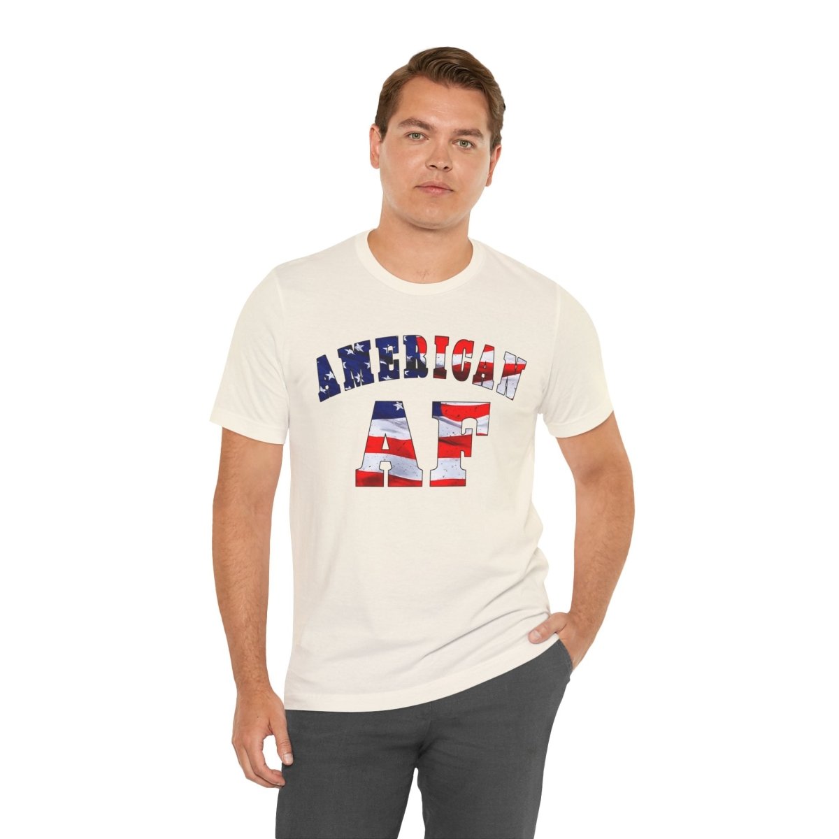 American AF Shirt | Patriotic American Flag Graphic Tee for Proud Americans - Anything AF