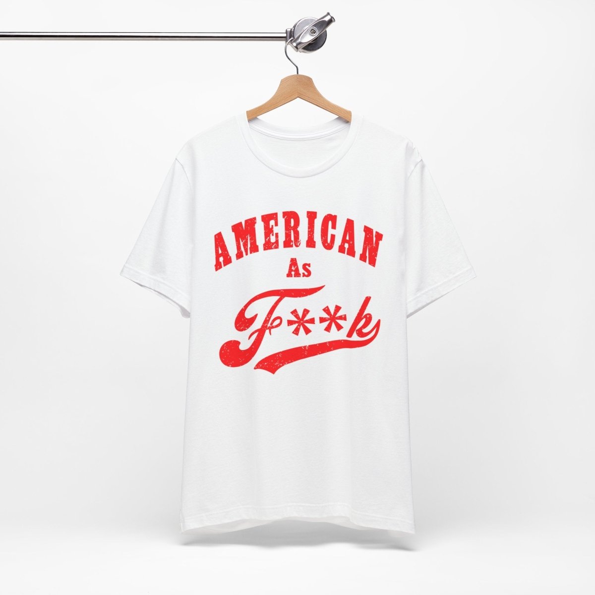 American As Fk Shirt | Funny Patriotic Graphic Tee for USA Pride | As F**k PG-13 Version - Anything AF
