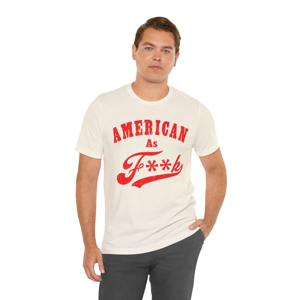 American As Fk Shirt | Funny Patriotic Graphic Tee for USA Pride | As F**k PG-13 Version - Anything AF