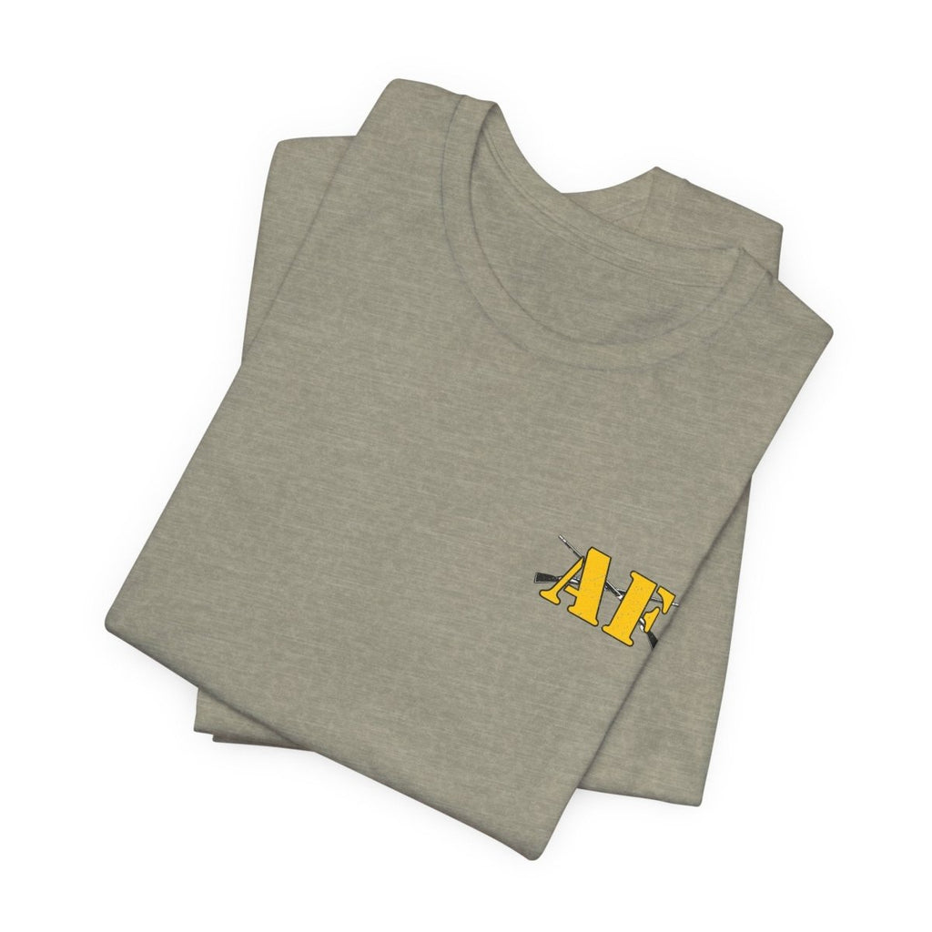 Army Infantry AF Shirt – U.S. Army As Fuck Double-Sided T-Shirt with Crossed Infantry Rifles - Anything AF