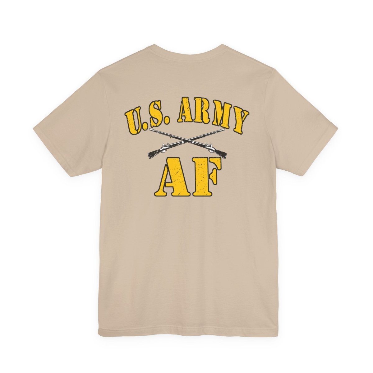 Army Infantry AF Shirt – U.S. Army As Fuck Double-Sided T-Shirt with Crossed Infantry Rifles - Anything AF