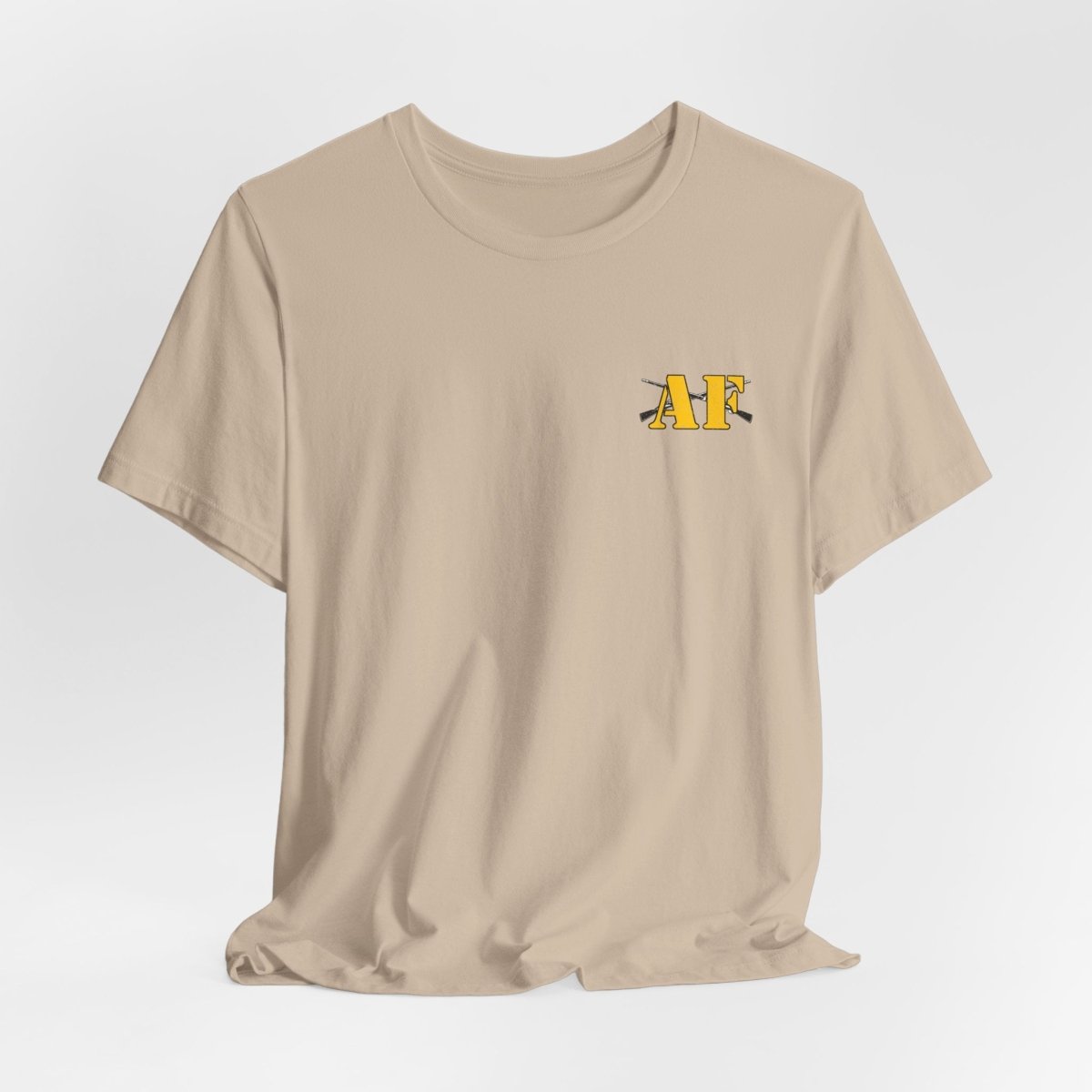 Army Infantry AF Shirt – U.S. Army As Fuck Double-Sided T-Shirt with Crossed Infantry Rifles - Anything AF