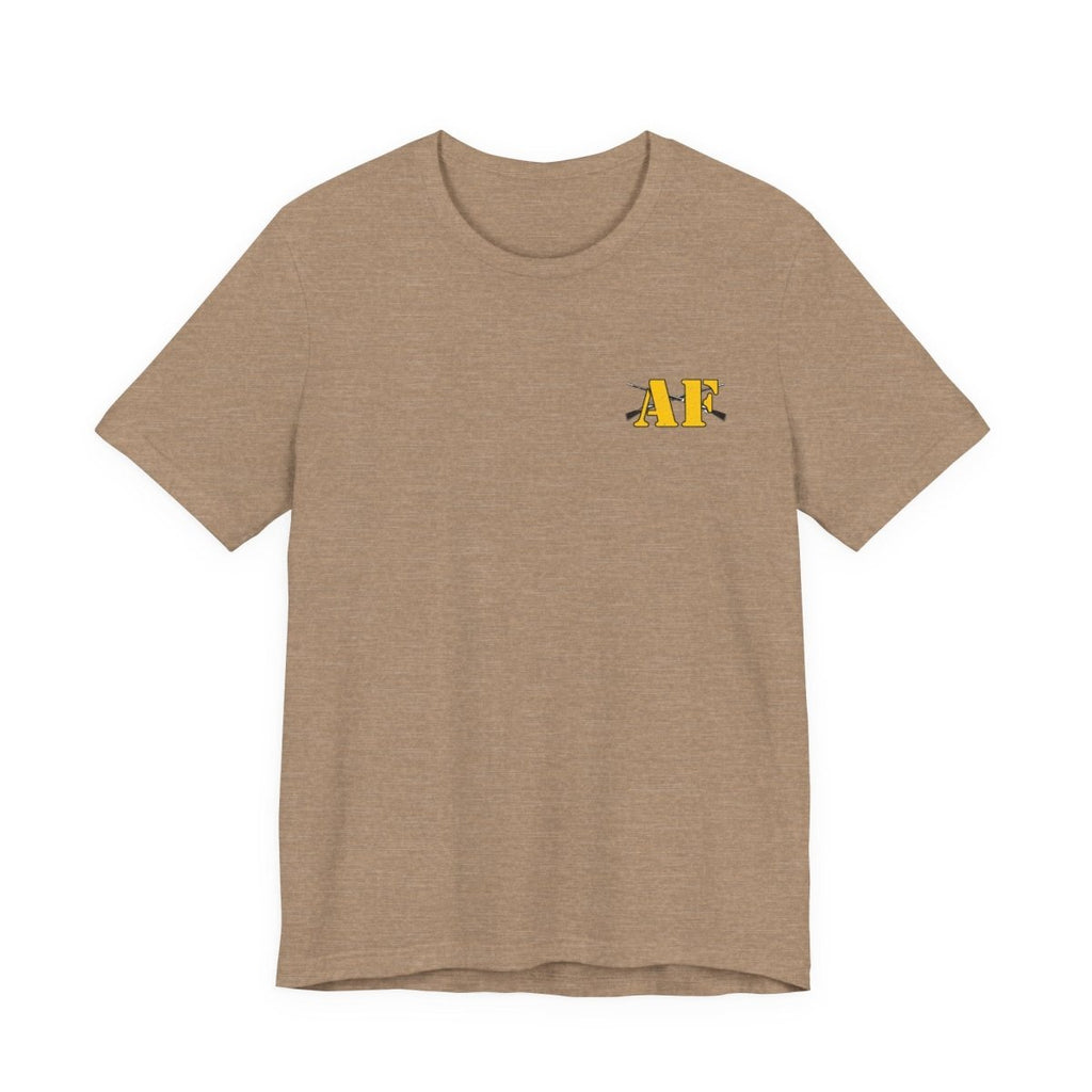 Army Infantry AF Shirt – U.S. Army As Fuck Double-Sided T-Shirt with Crossed Infantry Rifles - Anything AF