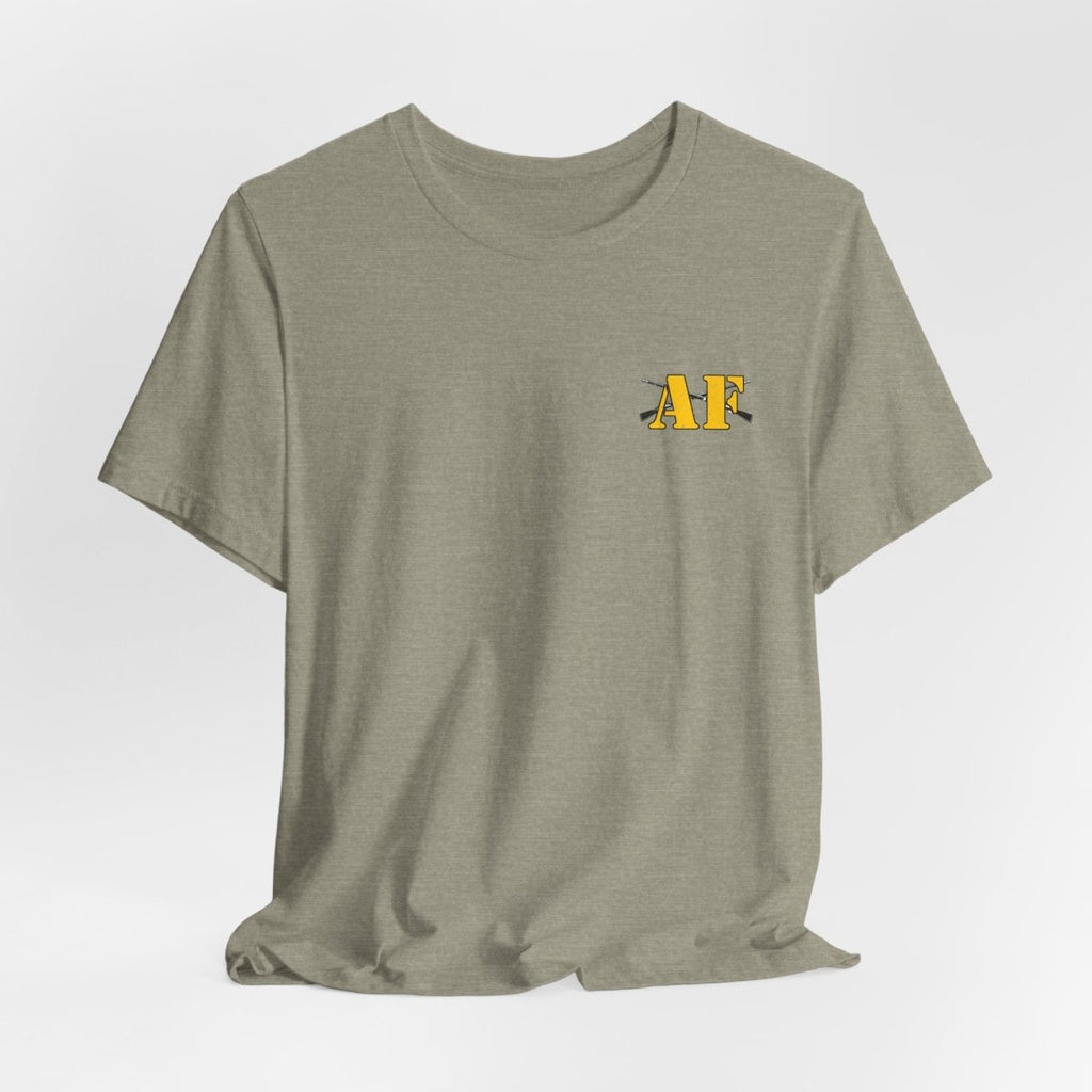 Army Infantry AF Shirt – U.S. Army As Fuck Double-Sided T-Shirt with Crossed Infantry Rifles - Anything AF