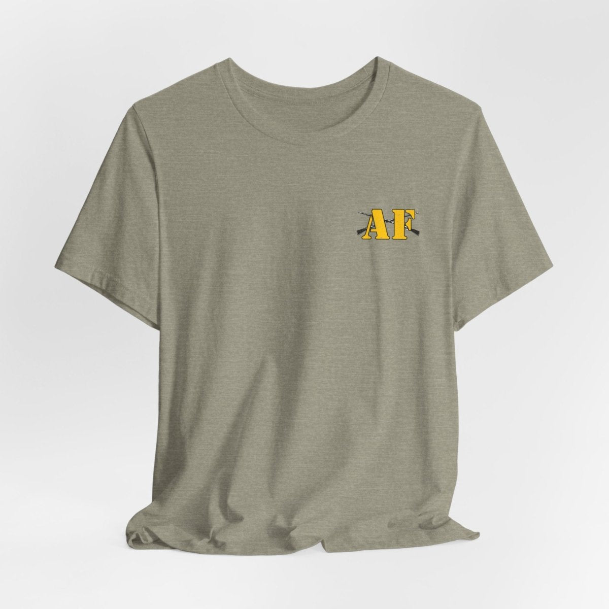 Army Infantry AF Shirt – U.S. Army As Fuck Double-Sided T-Shirt with Crossed Infantry Rifles - Anything AF