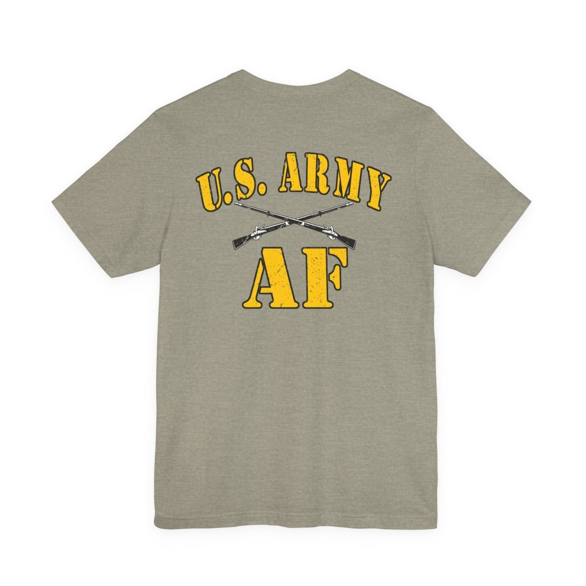 Army Infantry AF Shirt – U.S. Army As Fuck Double-Sided T-Shirt with Crossed Infantry Rifles - Anything AF