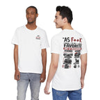 As F**K Is My Favorite Measurement Funny Front & Back Bella+Canvas 3001 T-Shirt | Slightly Salty Edition - Anything AF