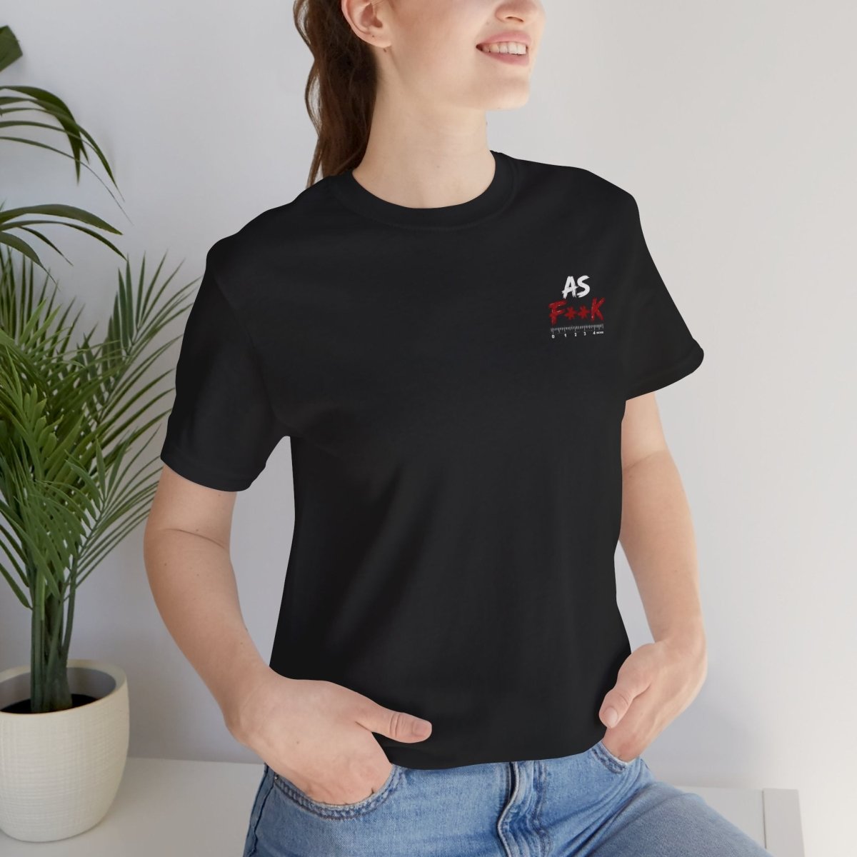 As F**K Is My Favorite Measurement Funny Front & Back Bella+Canvas 3001 T-Shirt | Slightly Salty Edition - Anything AF