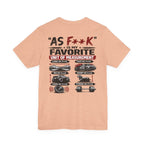 As F**K Is My Favorite Measurement Funny Front & Back Bella+Canvas 3001 T-Shirt | Slightly Salty Edition - Anything AF