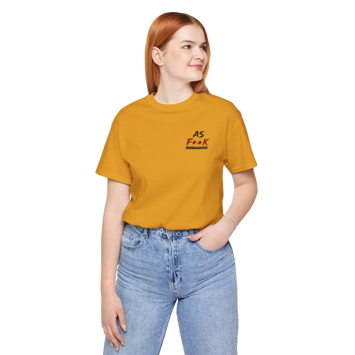 As F**K Is My Favorite Measurement Funny Front & Back Bella+Canvas 3001 T-Shirt | Slightly Salty Edition - Anything AF