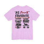 As F**K Is My Favorite Measurement Funny Front & Back Bella+Canvas 3001 T-Shirt | Slightly Salty Edition - Anything AF