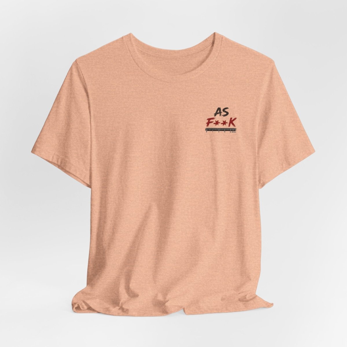 As F**K Is My Favorite Measurement Funny Front & Back Bella+Canvas 3001 T-Shirt | Slightly Salty Edition - Anything AF