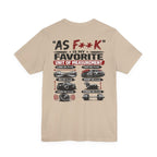 As F**K Is My Favorite Measurement Funny Front & Back Bella+Canvas 3001 T-Shirt | Slightly Salty Edition - Anything AF