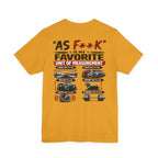 As F**K Is My Favorite Measurement Funny Front & Back Bella+Canvas 3001 T-Shirt | Slightly Salty Edition - Anything AF