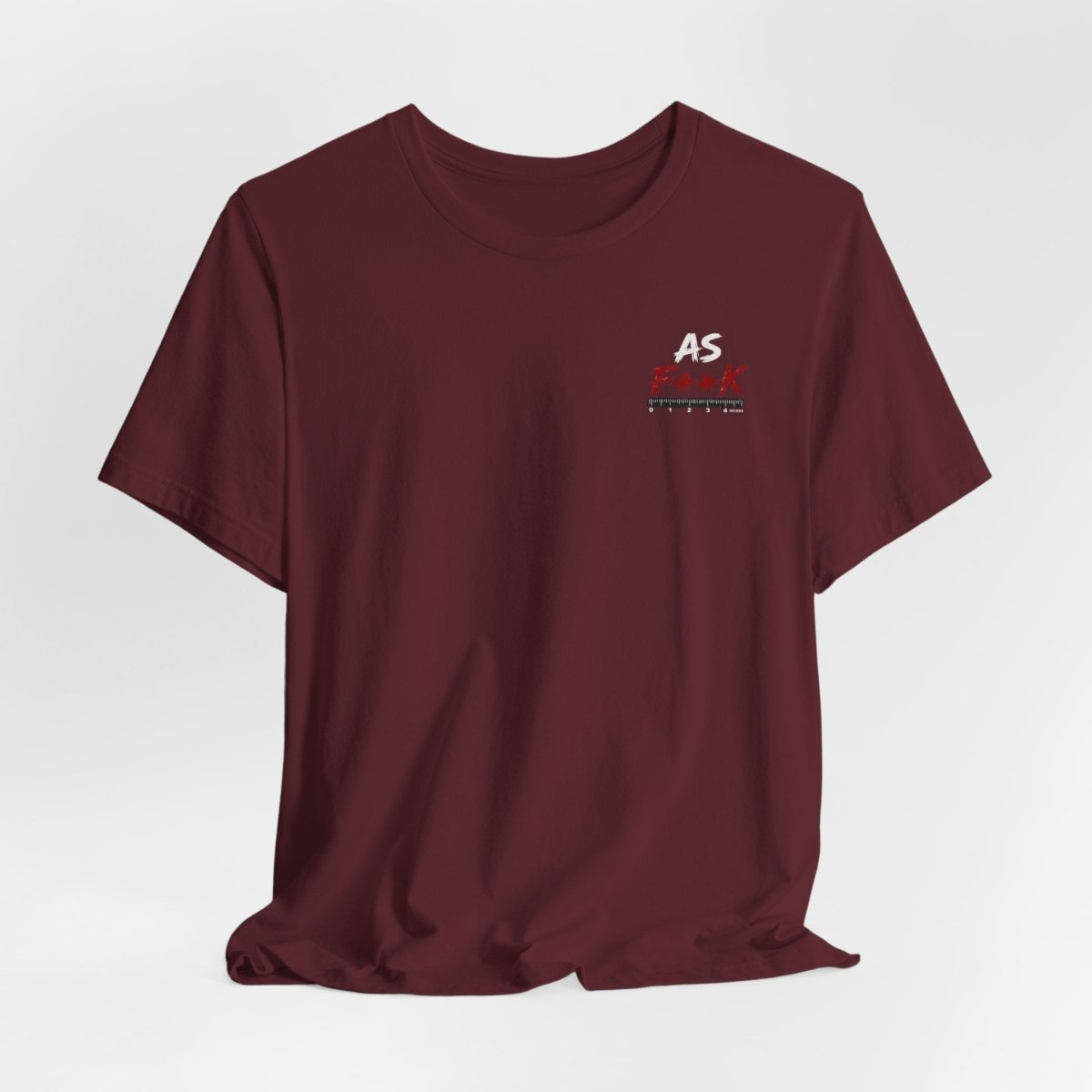 As F**K Is My Favorite Measurement Funny Front & Back Bella+Canvas 3001 T-Shirt | Slightly Salty Edition - Anything AF